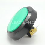 9808 Round Illuminated Black Body Push Button Color inner w/lamp