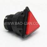 Triangular Illuminated Black Body Push Button